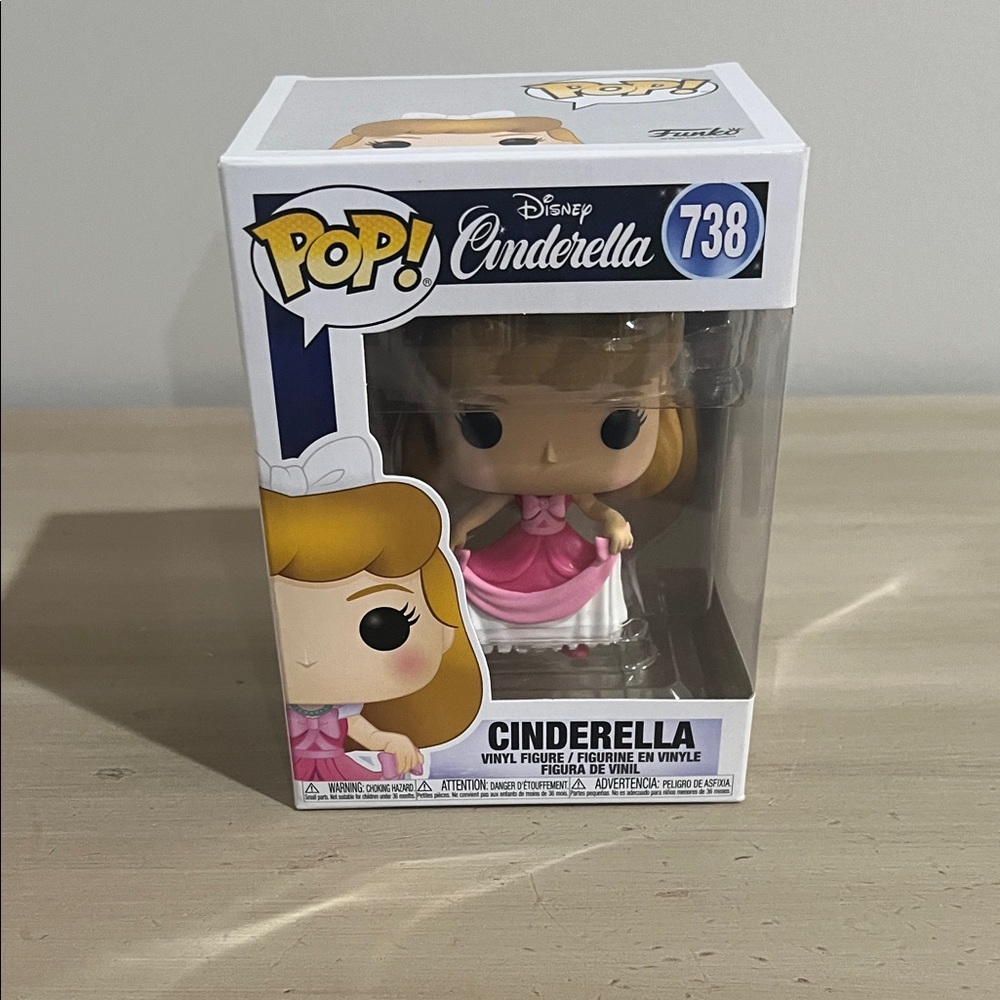 Funko Cinderella 738 Figure in Pink and White Collectible Gift New in Box